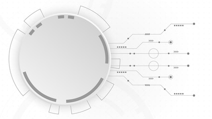 Abstract Digital Technology Cycle background.Business growth transformation to digital and Successful financial technology.