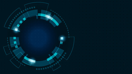 Abstract Digital Technology Cycle background.Business growth transformation to digital and Successful financial technology.