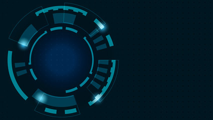 Abstract Digital Technology Cycle background.Business growth transformation to digital and Successful financial technology.