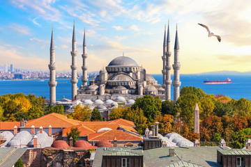 The Blue Mosque of Istanbul, beautiful view