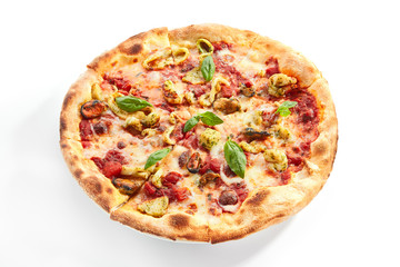 Seafood pizza delicious