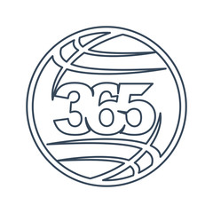 world global 365 infinity logo icon design illustration outline