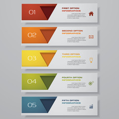 Design clean number banners template. Vector. EPS 10.	