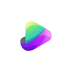 play logo design vector illustration