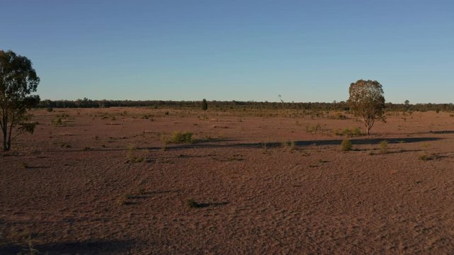 dry farmland in outback Queensland