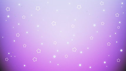 Abstract Pastel Fairy background with night stars mesh. Kawaii universe banner in princess colors. Fantasy gradient backdrop with magic sparkles, stars and blurs
