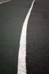 Obraz premium Running track. New track. Road marking.