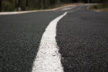 Running track. New track. Road marking.