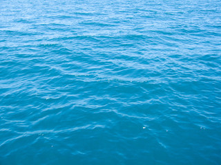 Deep blue surface of water