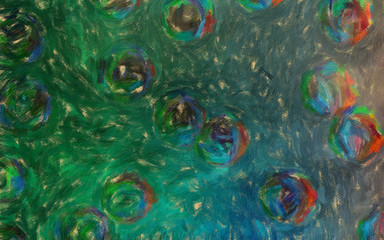 Abstract art background for interior wall prints, decorate printable products and create trendy graphic or web works. Large brush strokes drawing on canvas. Bright colors and unusual form design