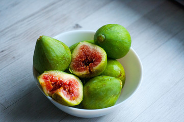fresh figs on a bowl
