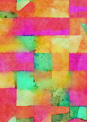 Abstract art background for interior wall prints, decorate printable products and create trendy graphic or web works. Large brush strokes drawing on canvas. Bright colors and unusual form design