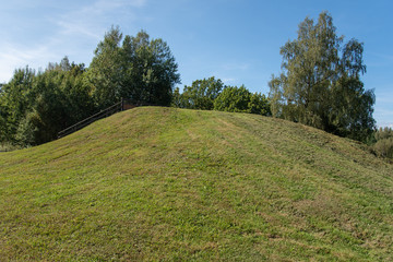 Skiing track in a summer.