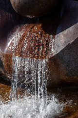 Waterfall of natural source,