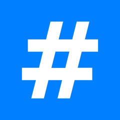 Hashtag und Hintergrund