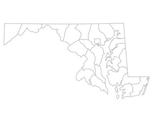 Karte von Maryland