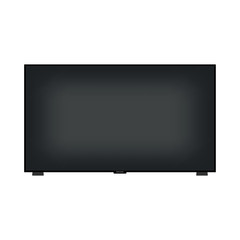 Naklejka premium TV icon simple flat style black illustration