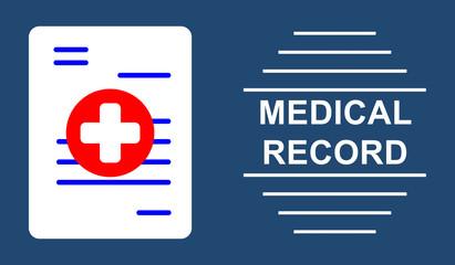 Obraz premium Concept of medical record