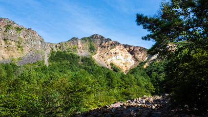 裏磐梯からの磐梯山断崖絶壁