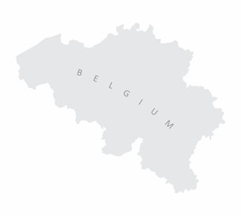 Belgium silhouette map