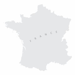 France silhouette map