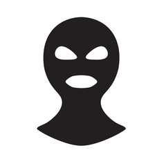 Fototapeta na wymiar bandit, robber mask icon- vector illustration