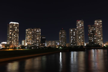 Fototapeta na wymiar 横浜の夜景（神奈川県）,yokohama city,kanagawa pref,japan