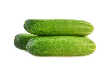 cucumber piece on white background