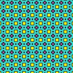 Vintage geometric pattern in retro 80s style. Textile fashionable retro design.