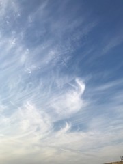 blue sky with clouds