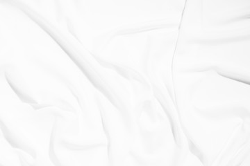 Obraz premium White fabric texture background. / Soft image.
