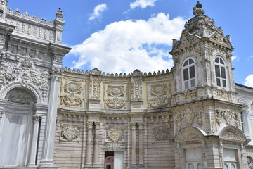 Semicircle Entry Facade Detail with Tower, Dolmabahce Palace, Istanbul