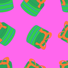 Seamless pattern. Cute gift wraps. Vector graphics. Flat icon. Background. Your design. Vector EPS10.