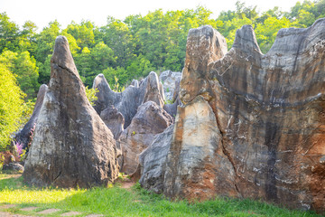 Roks in Danzhou Stone Flower Caves, Geopark next to Haikou, Hainan, China