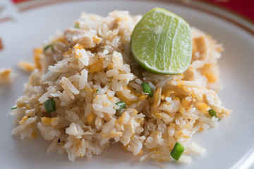 Fried rice with seafood