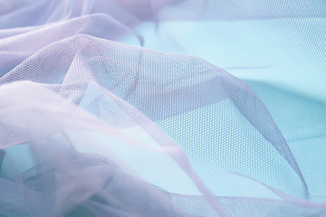 Background with transparent organza texture