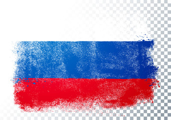Vector Illustration Distortion Grunge Flag Of Russia