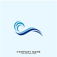 Water wave Logo Template