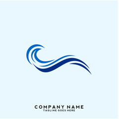Water wave Logo Template