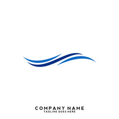 Water wave Logo Template