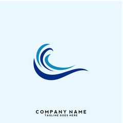 Water wave Logo Template