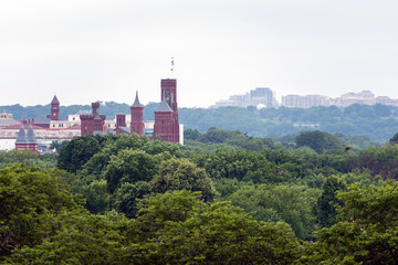 Fototapeta na wymiar Panoramic view of Washington DC from the Capitol Building - image