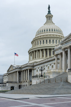 United States Capitol Building east facade. - image