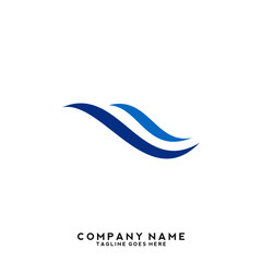 Water wave Logo Template