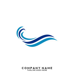 Water wave Logo Template