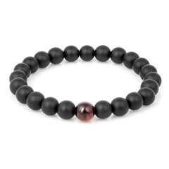 Stone bracelet isolated on white