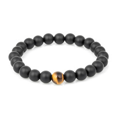 Stone bracelet isolated on white
