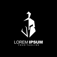 awesome spartan helmet logo design