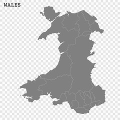 Obraz premium High quality map with borders