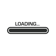 Fototapeta premium loading, progress icon vector design illustration